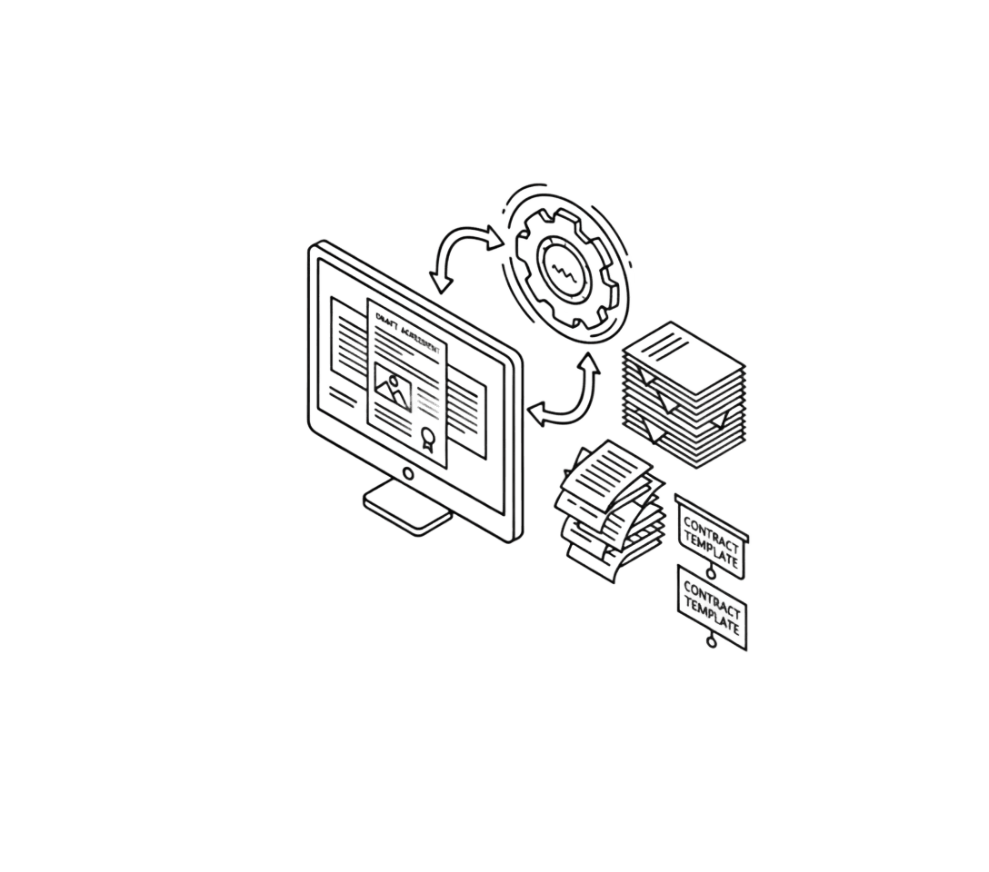 ドラフト自動生成（NDA・業務委託etc.）